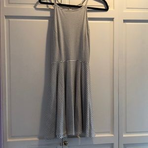 Striped billabong halter dress